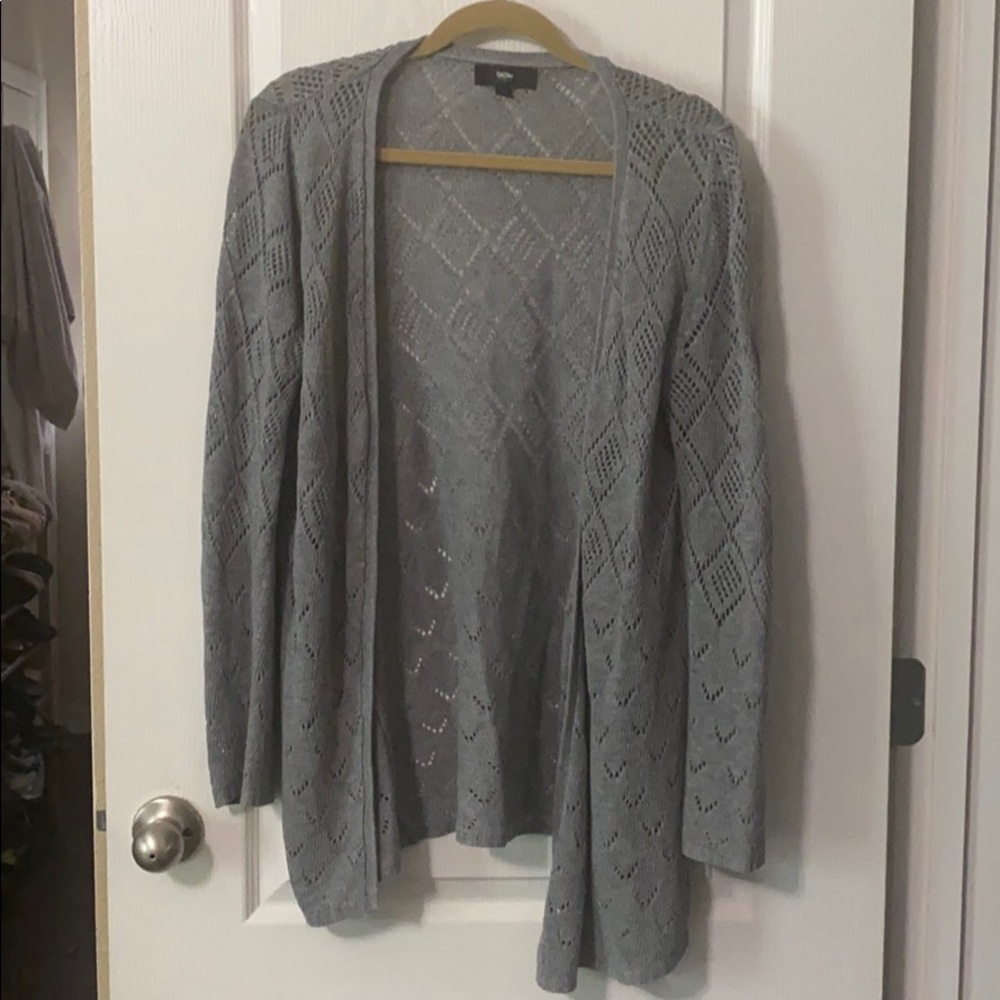 Mossimo Open front knit grey cardigan sz. L